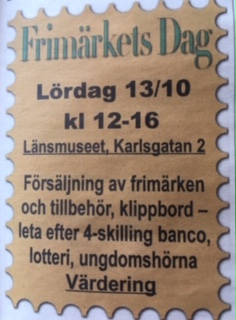 Frimärkets Dag 13 okt